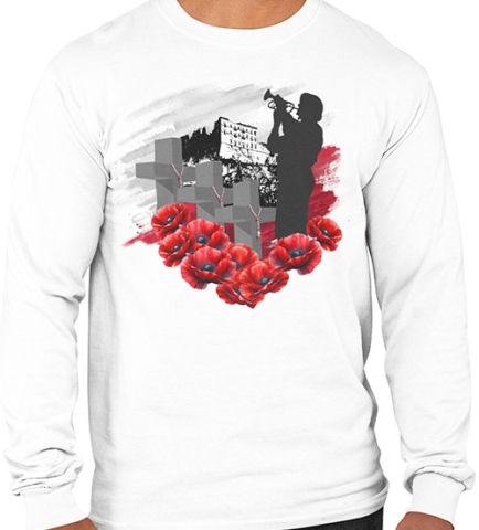 LONGSLEEVE PATRIOTYCZNI CZERWONE MAKI